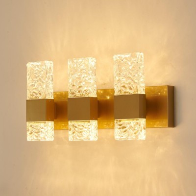 Crystal Morden LED Wall Lamp with Three lights