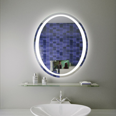 EU Style Android System Luxury Wall Mounted LED Bathroom Smart Mirror With Frosted Lighting