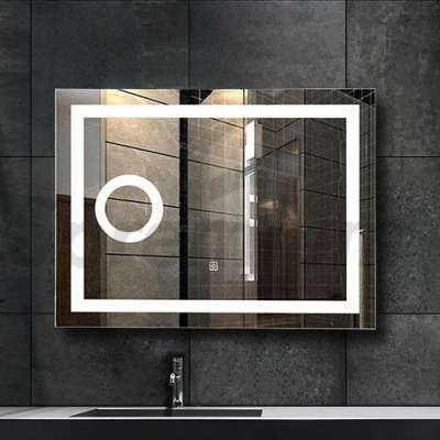 UL Listed Hot Sale Modern Bathroom LED Backlit  Mirror With Magnifier