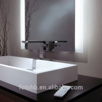 Elegant Design 5 Star Modern Hotel illuminated Full Length Backlit Bathroom Mirror with Night Light