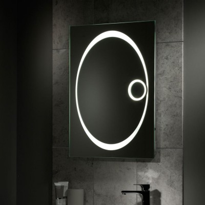 New Style Hotel Use Frameless Vanity LED Bathroom Magnifying Wall Mirror