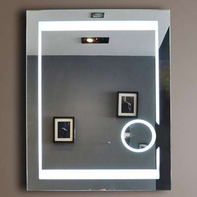 Rectangle Shape Popular Style Top Quality Hotel Bathroom LED Smart Magnifying Mirror