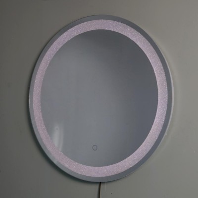 2020 Bathroom Design Home Decor Luxury Round Wall Mirror With Crystal Lighting