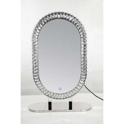 2019 Factory Direct Sale Top Quality LED Crystal Vanity Mirror With light for makeup using