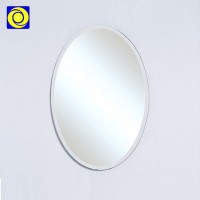 Hotel decorative modern design 4mm oval beveled bathroom oval mirror